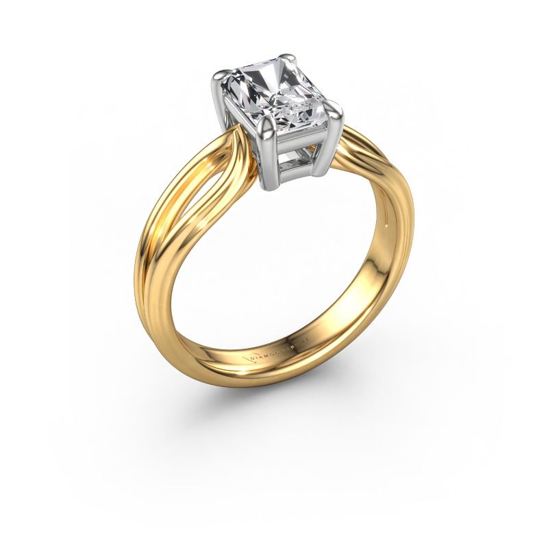 Engagement ring Antonia rad 1 585 gold diamond 1.50 crt