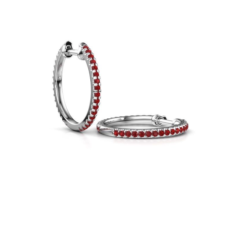 Bild von Creole jackie 15 mm a<br/>950 Platin<br/>Rubin 1.2 mm