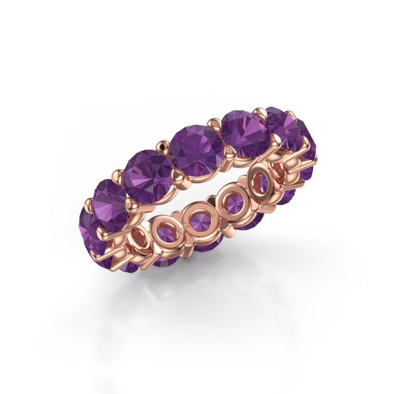 Bild von Ring heddy rnd 5.0<br/>585 Roségold<br/>Amethyst 5 mm
