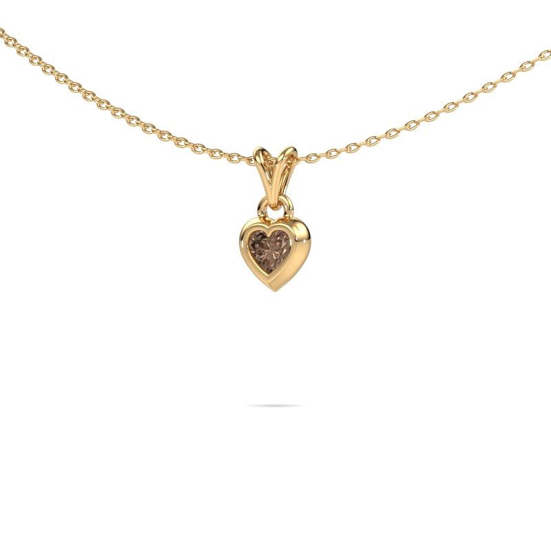 Anhänger Charlotte Heart 585 Gold Braun Diamant 0.25 crt