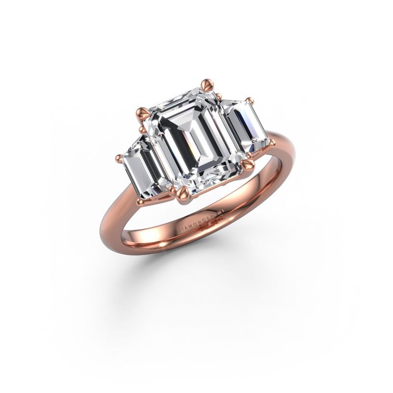 Engagement ring Maggie EME 585 rose gold diamond 3.30 crt
