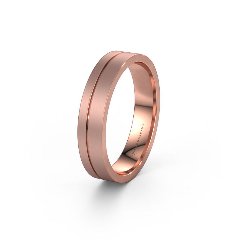 Wedding ring WH0160M14XM 585 rose gold ±4,5x1.5 mm