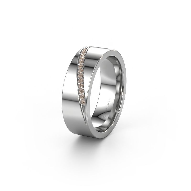 Ehering WH2146L17A 950 Platin Braun Diamant ±7 x 1,7 mm