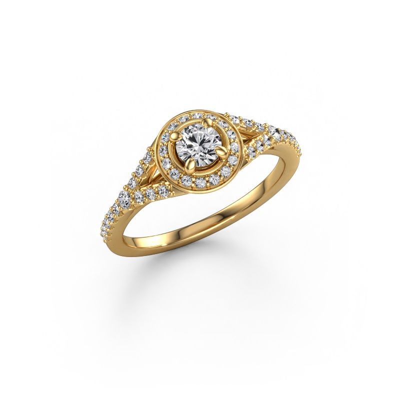 Engagement ring Pamela RND 585 gold lab-grown diamond 0.517 crt