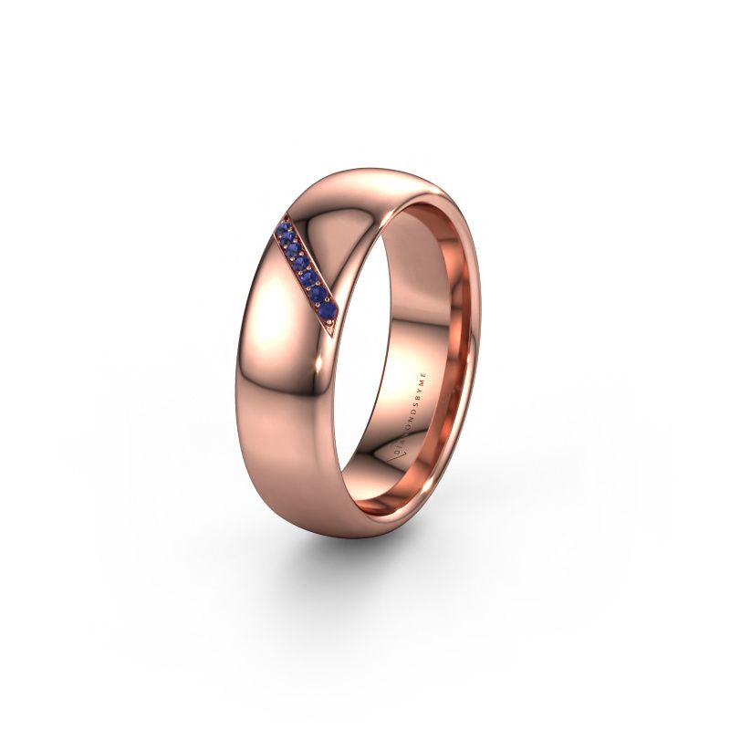 Ehering WH0164L36B 585 Roségold Saphir ±6x2 mm
