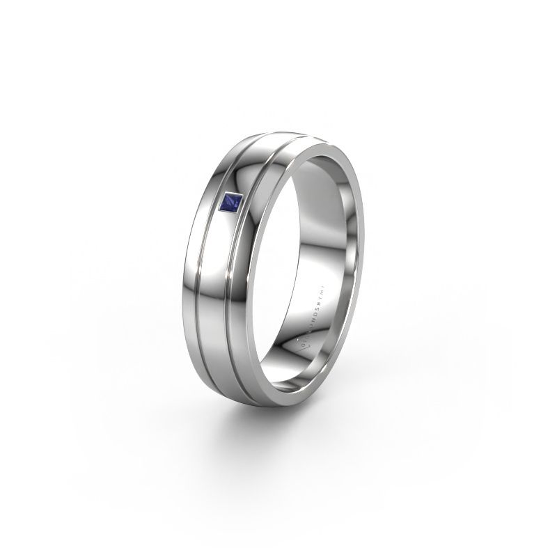 Wedding ring WH0422L25X 950 platinum sapphire ±0.20x0.06 in