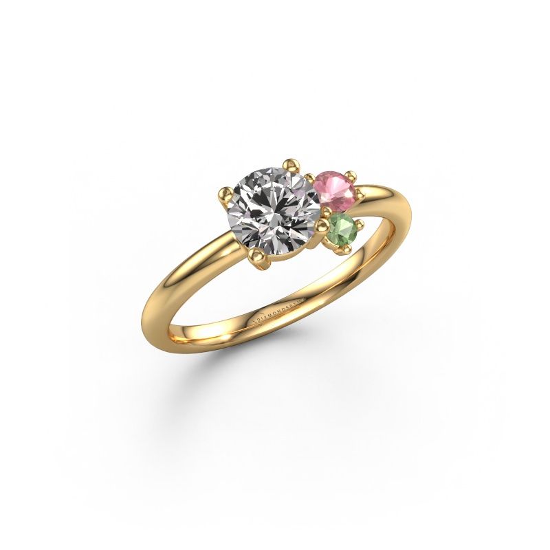 Bague Anouk 585 or jaune zircone 6 mm