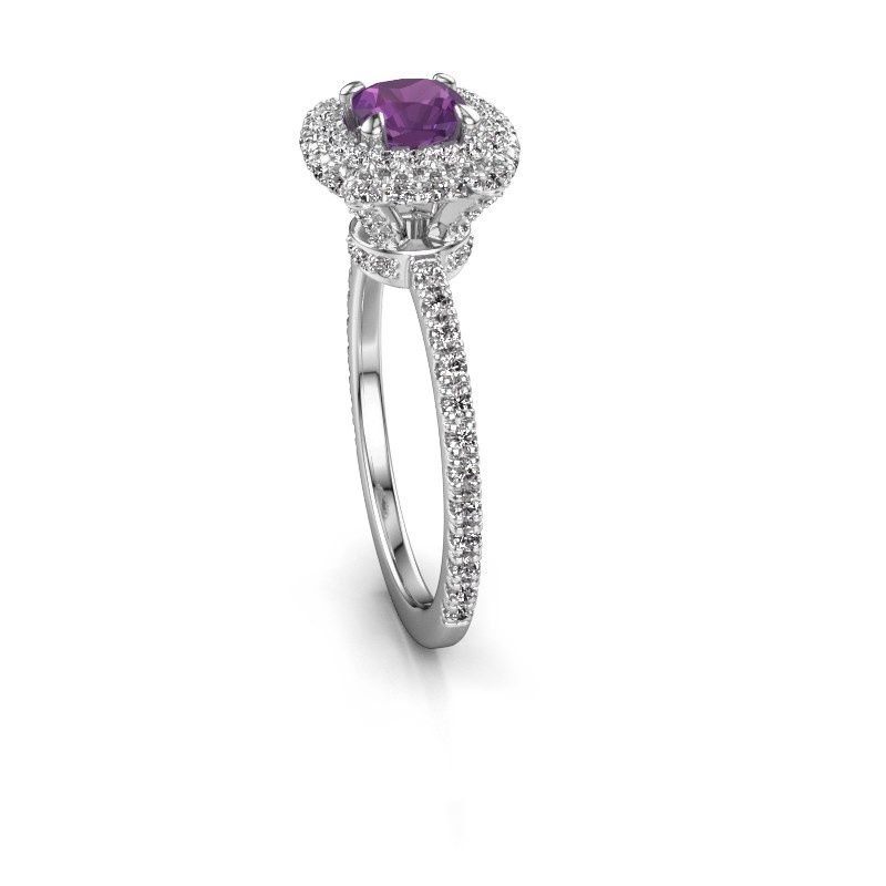 Image of Engagement ring Talitha CUS 950 platinum amethyst 5 mm
