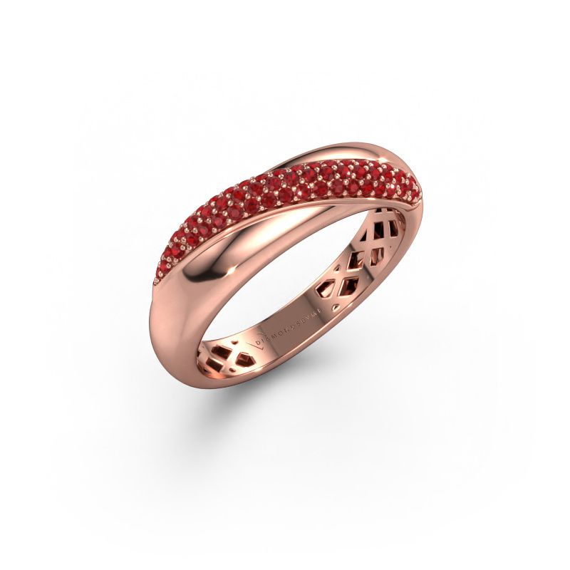 Ring Rosie 585 Roségold Rubin 0.9 mm