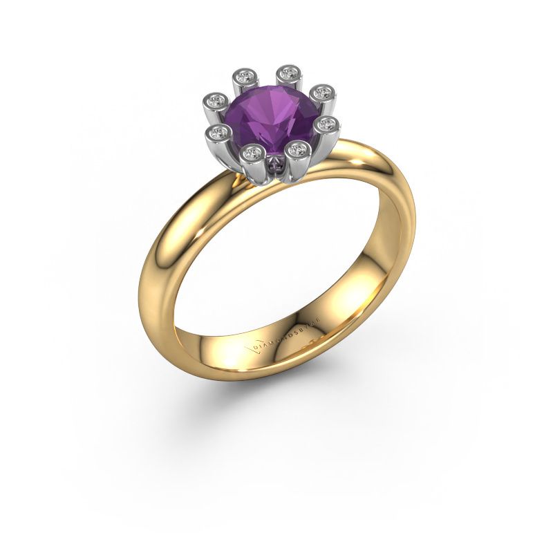 Ring Carola 3 585 gold amethyst 6 mm