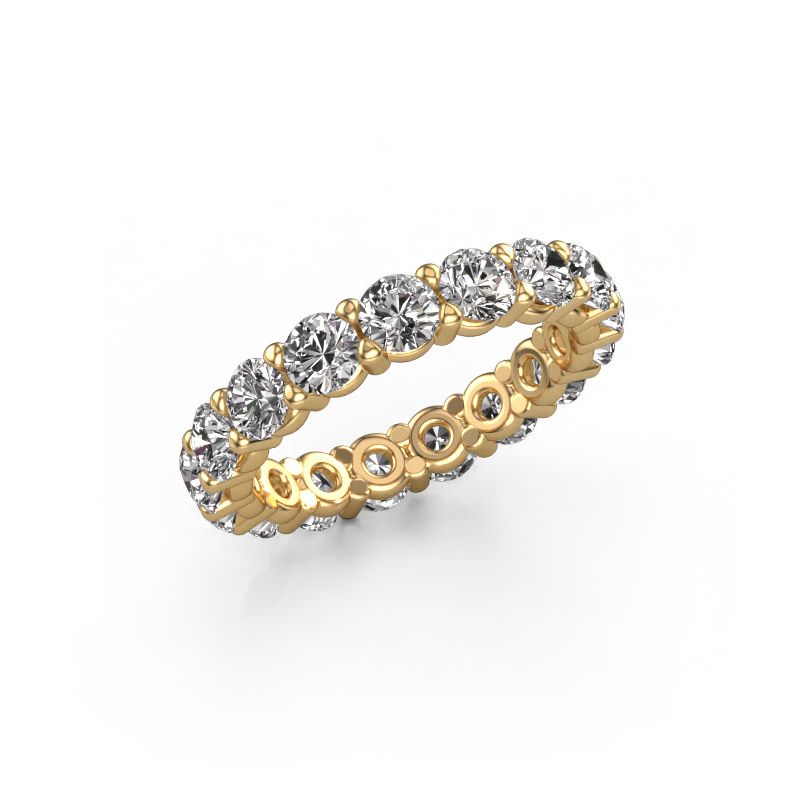 Stackable ring Heddy rnd 3.7 585 gold zirconia 3.7 mm