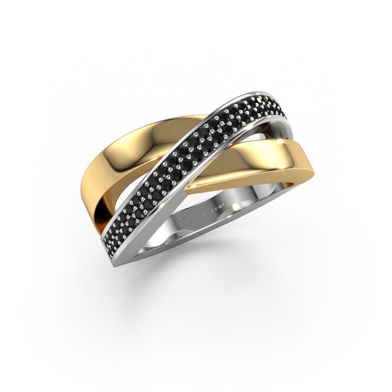 Ring Denisse 585 Weißgold Schwarz Diamant 0.401 crt