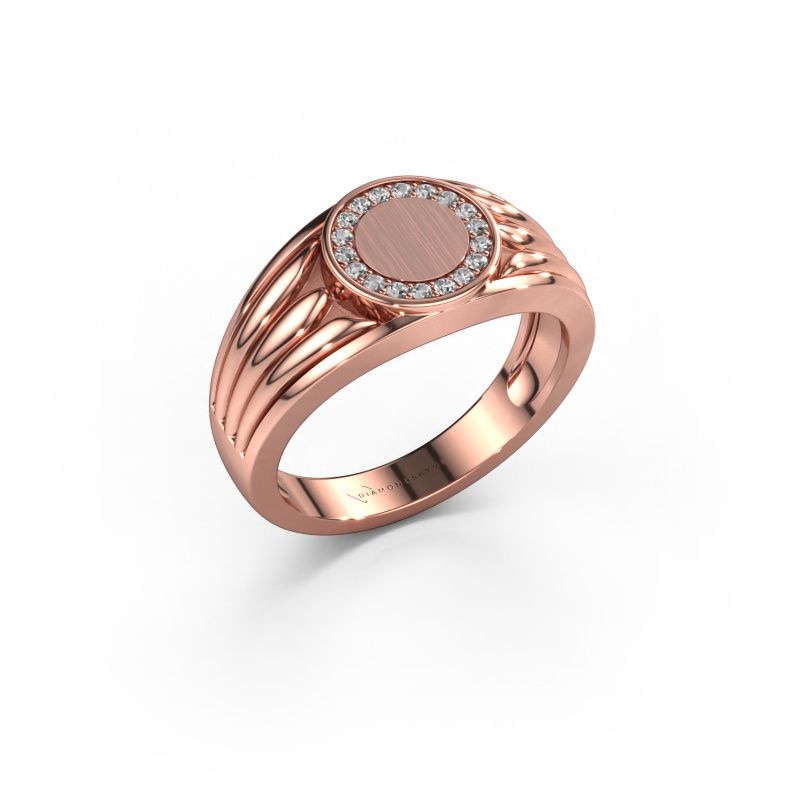 Pinky Ring Jacobus 585 Roségold Zirkonia 1.2 mm