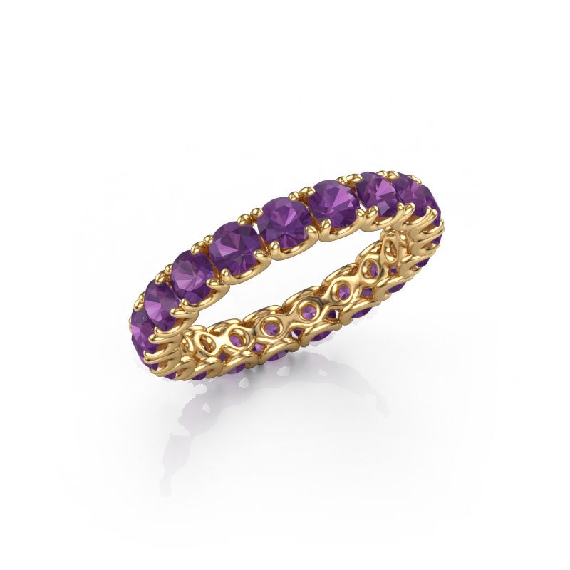 Stackable ring Estee 3.4 585 gold amethyst 3.4 mm