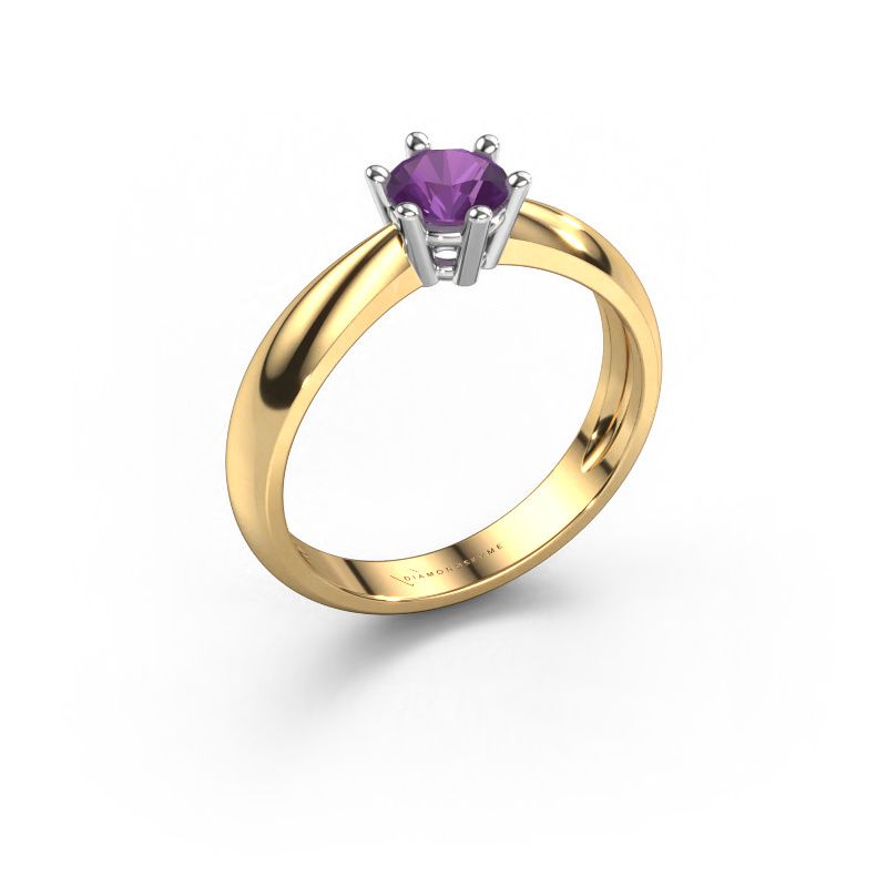 Engagement ring Fay 585 gold amethyst 5 mm
