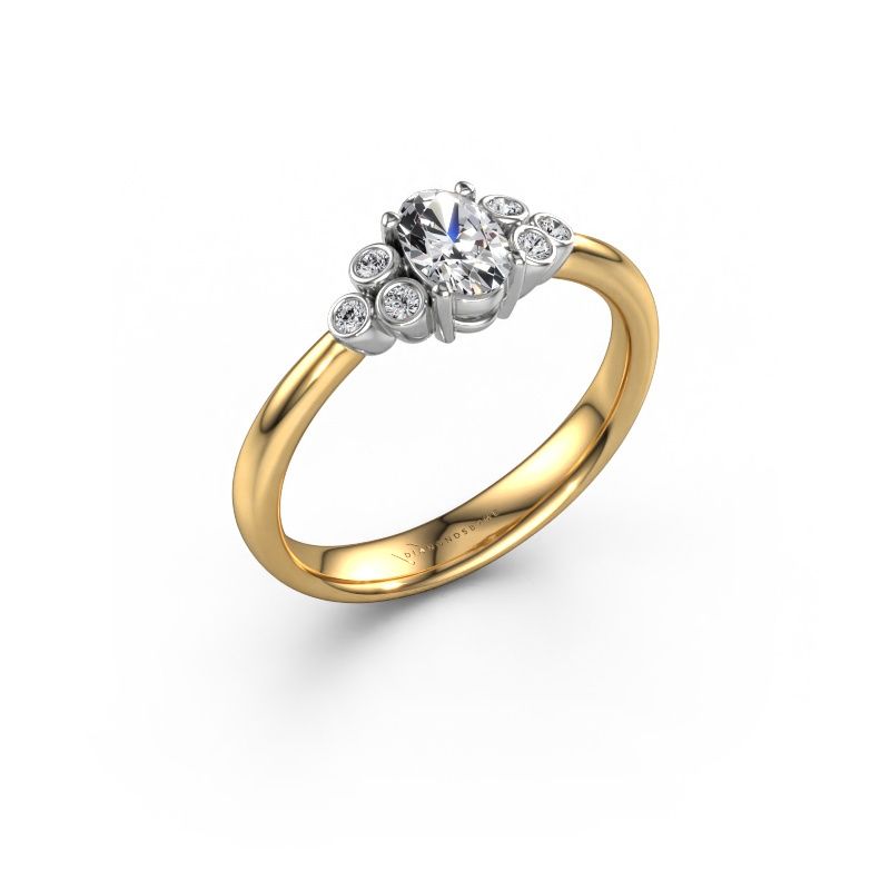 Engagement ring Lucy 1 585 gold lab grown diamond 0.472 crt