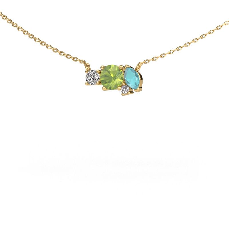 Pendant Frauke RND 585 gold peridot 5 mm