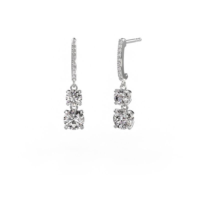Oorhangers Tanja 2 950 platina diamant 2.734 crt