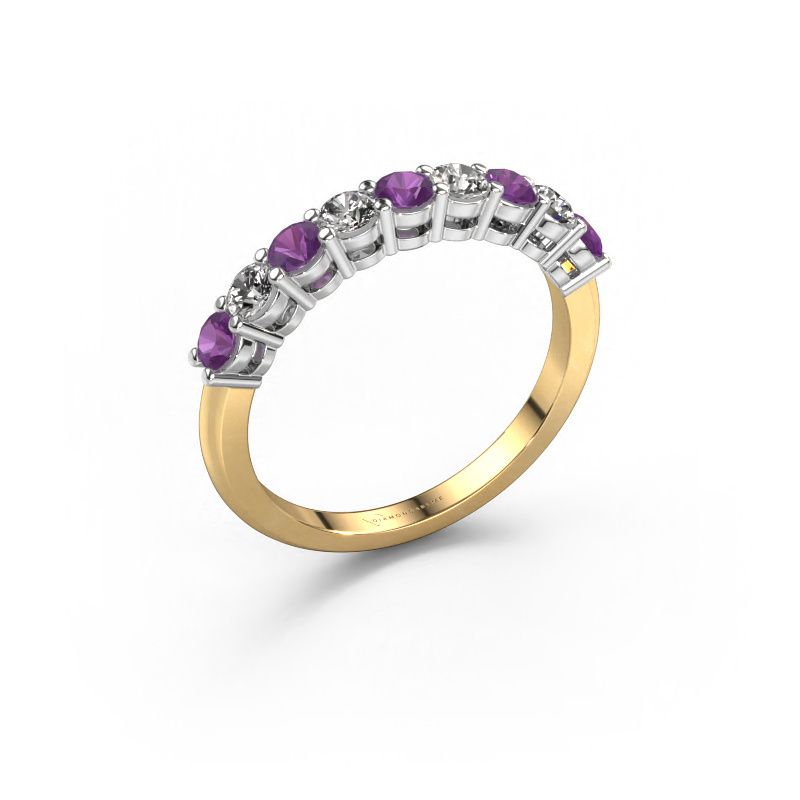 Ring Michelle 9 585 gold amethyst 2.7 mm