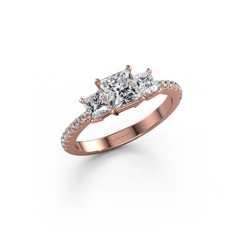 Engagement ring Dorla 585 rose gold diamond 1.469 crt