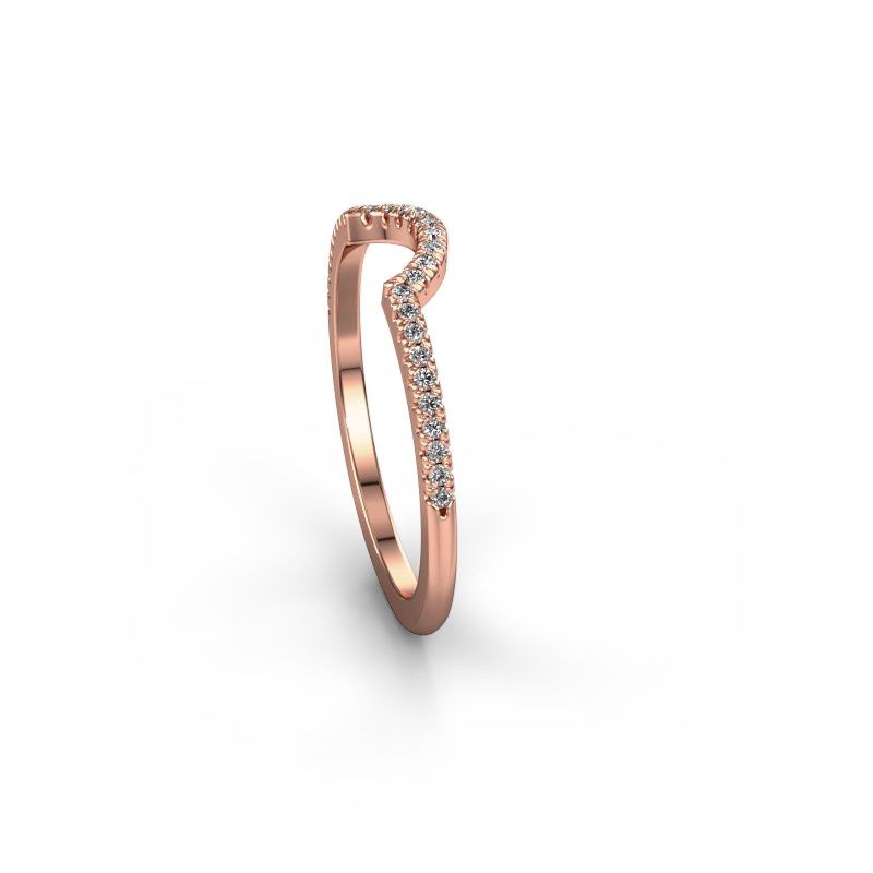 Afbeelding van Aanschuifring SRH0570C10H2<br/>585 rosé goud<br/>Diamant 0.145 crt
