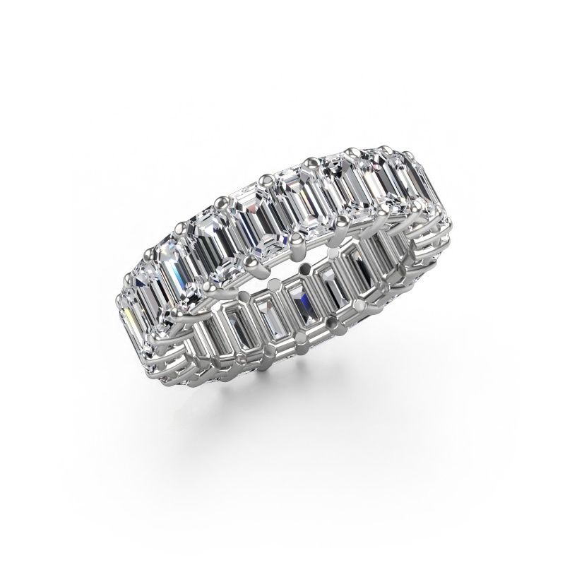 Ring Heddy EME 5x3 585 white gold lab-grown diamond 6.38 crt