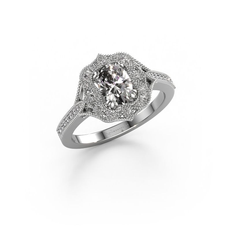 Verlobungsring Loni 585 Weißgold Diamant 0.983 crt