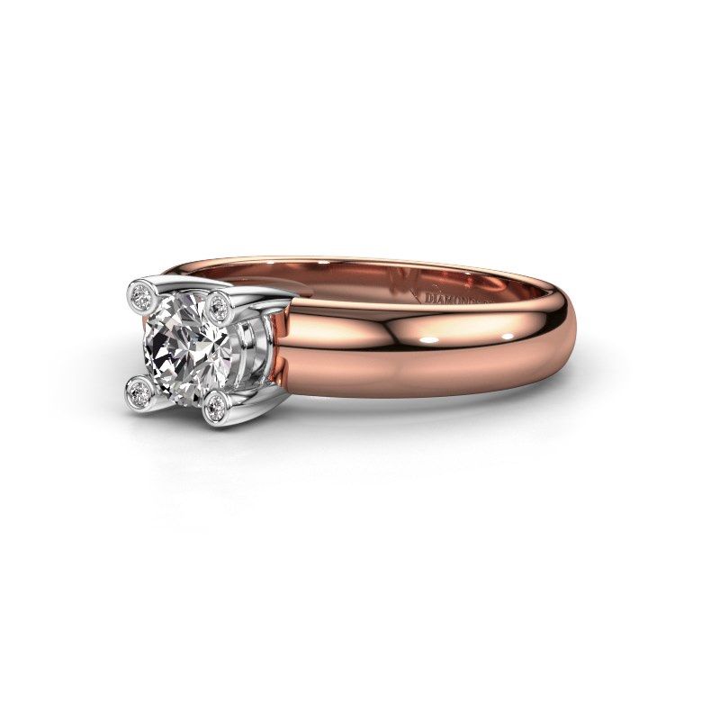 Afbeelding van Ring Fleur<br/>585 rosé goud<br/>Lab-grown diamant 0.42 crt
