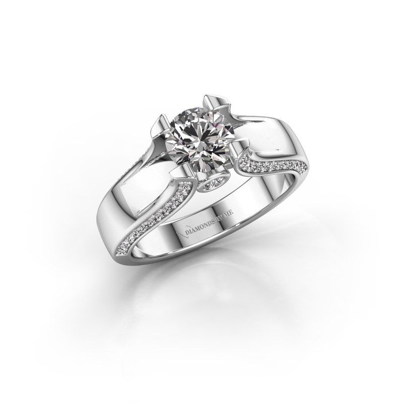 Afbeelding van Verlovingsring Jeanne 1<br/>950 platina<br/>Diamant 1.385 crt