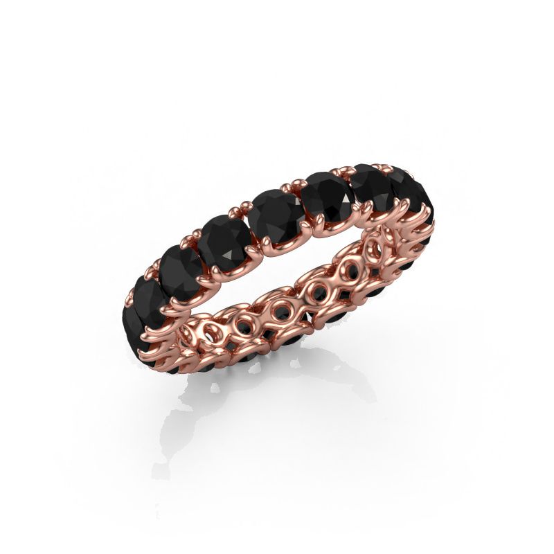 Bague superposable Estee 3.7 585 or rose diamant noir 4.08 crt