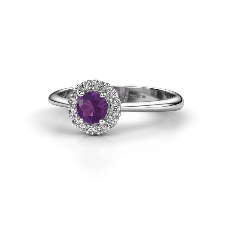 Image de Bague de fiançailles Anca<br/>950 platine<br/>Améthyste 4.2 mm