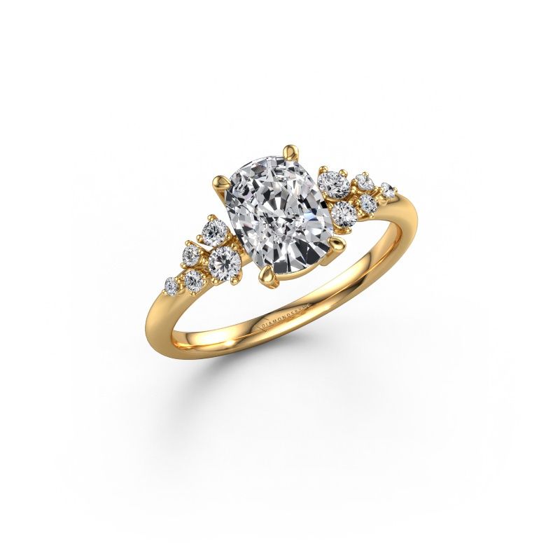 Engagement ring Royce CSH 585 gold lab grown diamond 1.703 crt