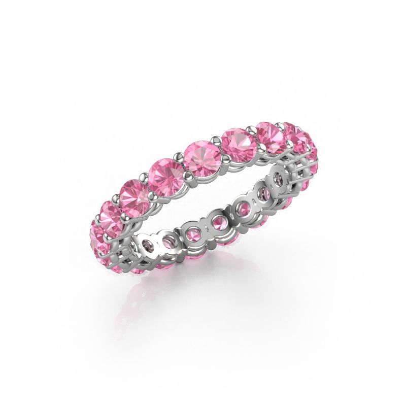Vorsteckring Michelle full 3.4 950 Platin Pink Saphir 3.4 mm