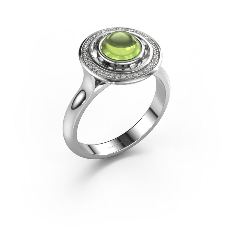 Ring Salima 950 platinum peridot 6 mm