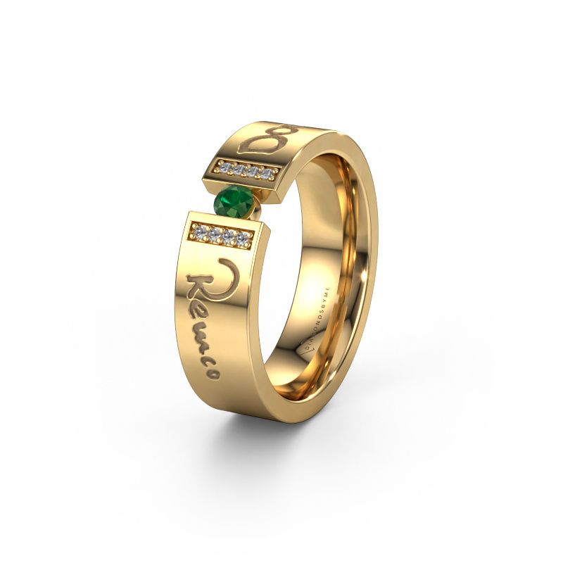 Alliance WH2094L16C 585 or jaune ±6x2.2 mm emeraude