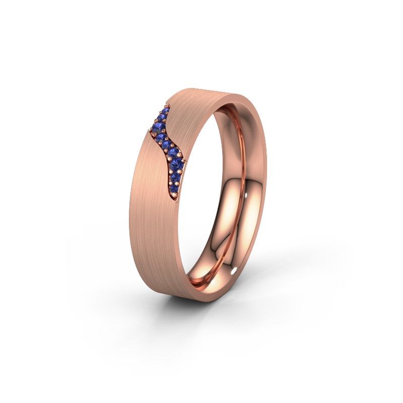 Image of Wedding ring WH2100L46BM<br/>585 rose gold ±6x2 mm<br/>Sapphire