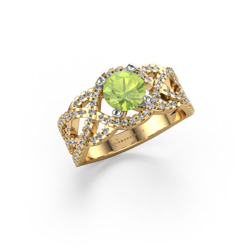 Ring Jeni 585 gold peridot 6.5 mm