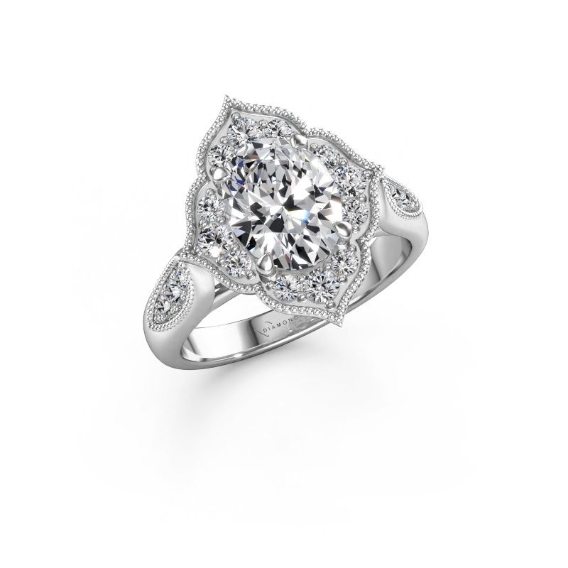 Forlovelsesring Rosan 585 hvitt gull diamant 2.268 crt