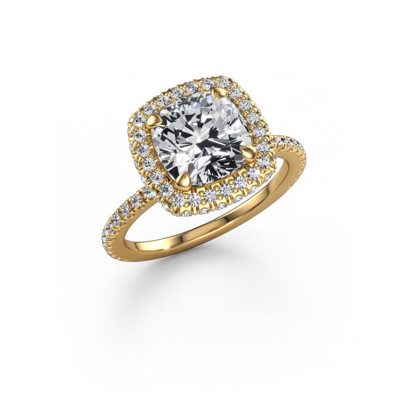 Engagement ring Talitha CUS 585 gold lab grown diamond 3.325 crt