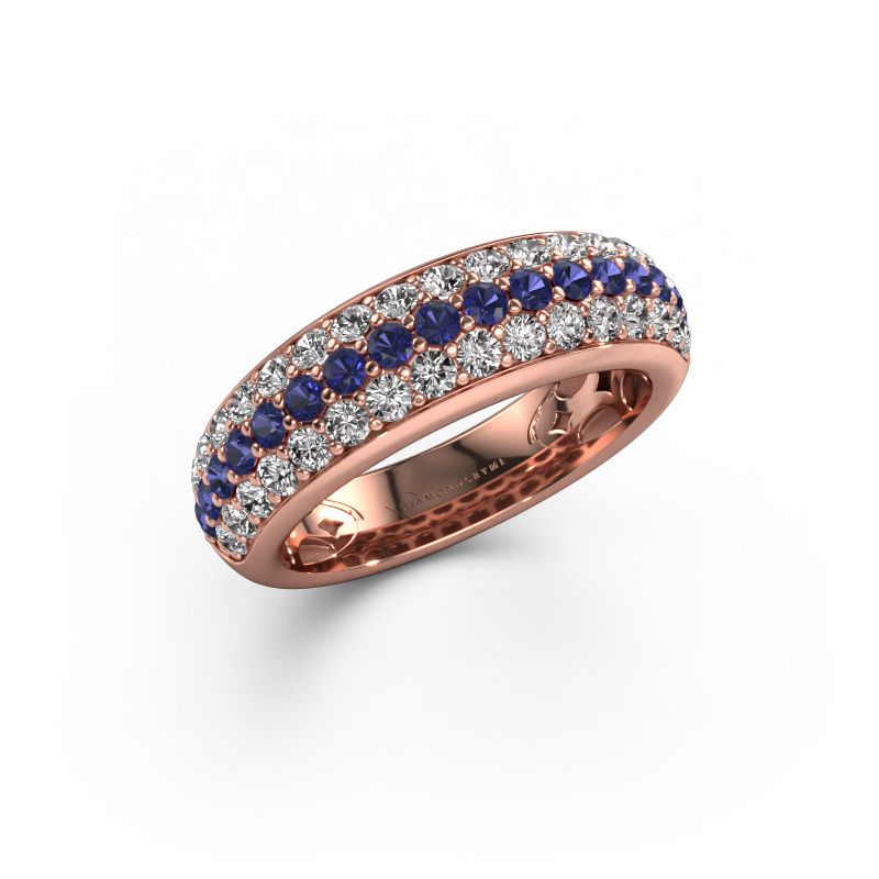 Ring Emely 8 585 Roségold Saphir 1.9 mm