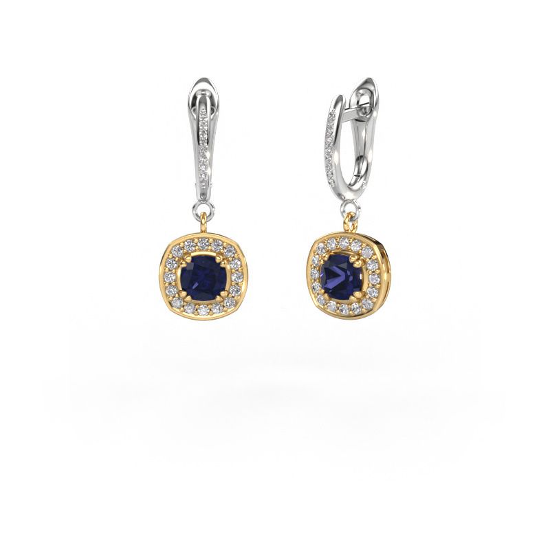 Pendants d'oreilles Marlotte 2 585 or jaune saphir 5 mm