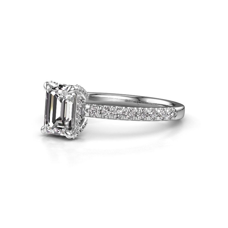 Image of Engagement ring saskia eme 1<br/>950 platinum<br/>diamond 1.514 crt
