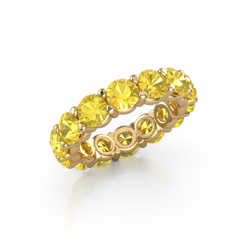 Bague Heddy rnd 4.7 585 or jaune saphir jaune 4.7 mm