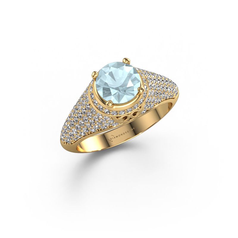 Ring Sharee 585 gold aquamarine 6.5 mm