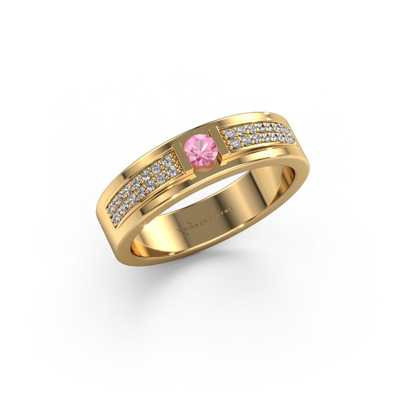 Ring Mable 585 gold pink sapphire 3 mm
