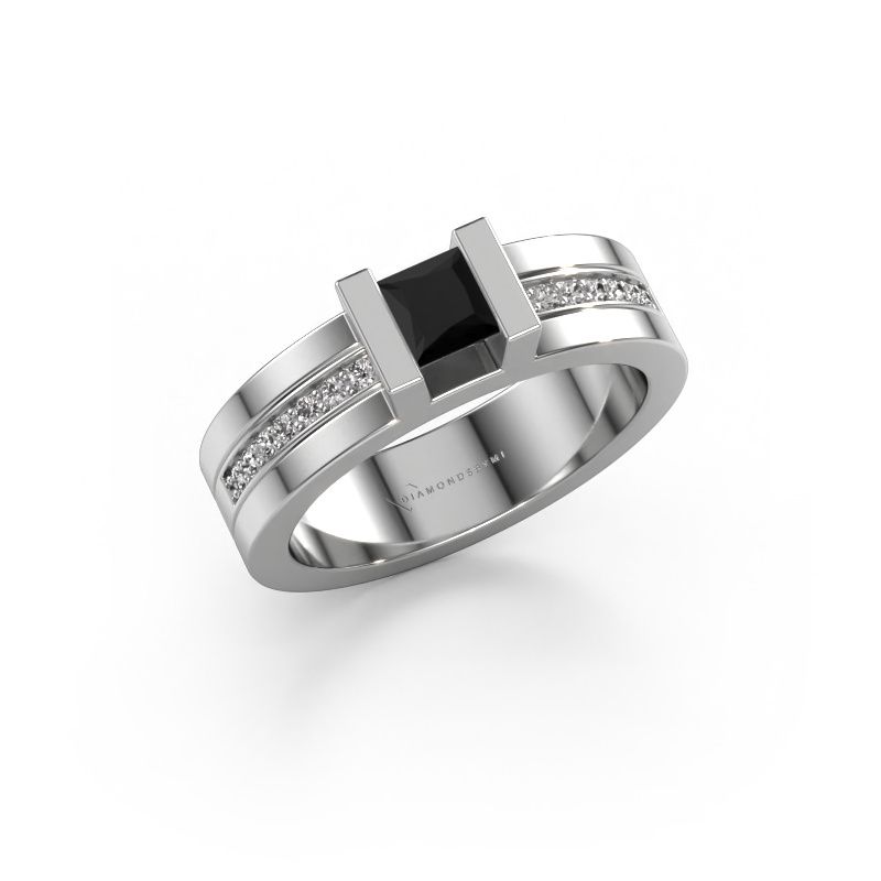 Verlobungsring Desire 585 Weißgold Schwarz Diamant 0.615 crt