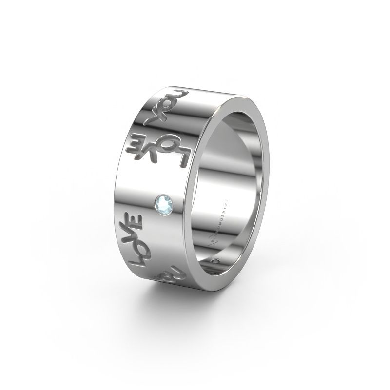 Wedding ring Namering 5 950 platinum ±8 x 1.8 mm