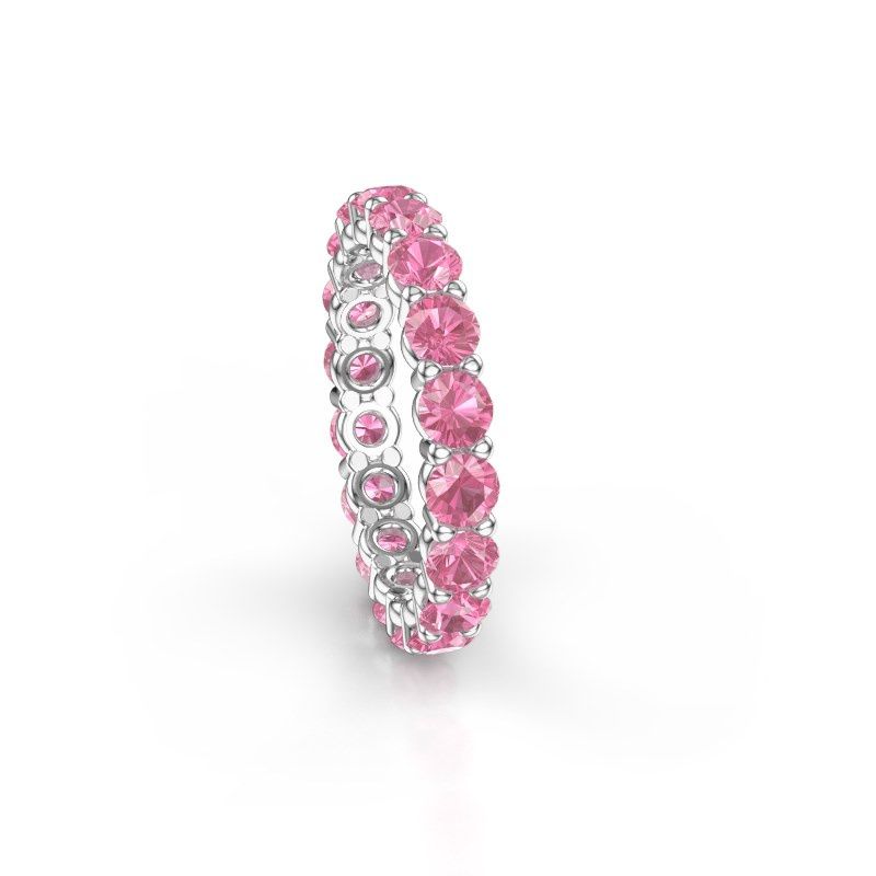 Bild von Ring heddy rnd 3.4<br/>585 Weißgold<br/>Pink Saphir 3.4 mm