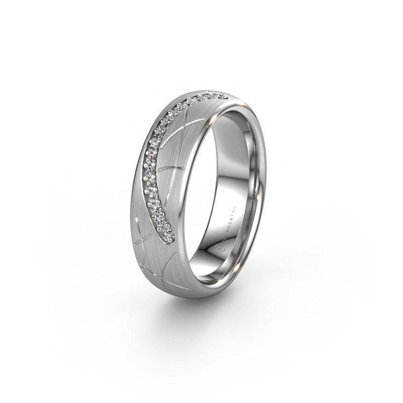 Wedding ring WH2060L36CM 585 white gold lab-grown diamond ±6 x 2.2 mm