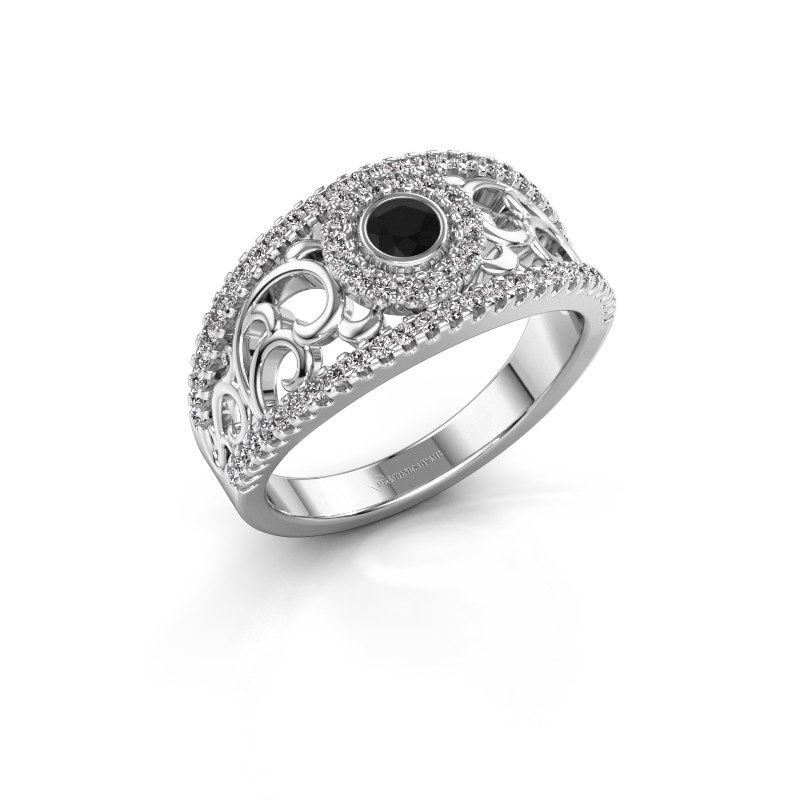 Image of Ring Lavona<br/>950 platinum<br/>Black diamond 0.53 crt